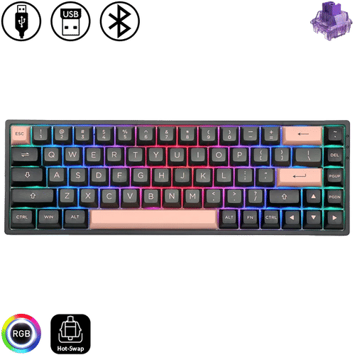 Akko 3068B Plus - Black & Pink